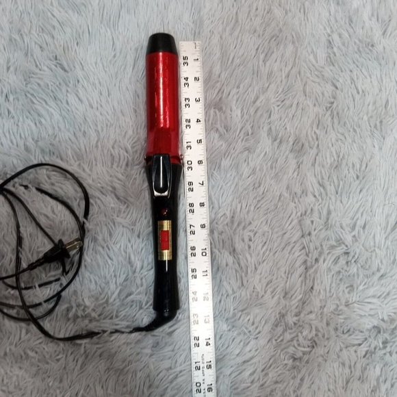 Revlon RV-013 1-1/2" Adjustable Heat Red Aluminum Hair Curling Iron - Picture 6 of 7